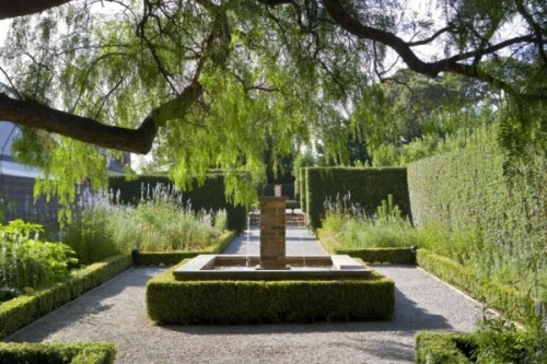 Classic European Formal Garden Design In Dry Conditions