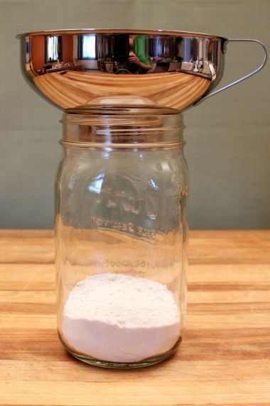 jar with funnel