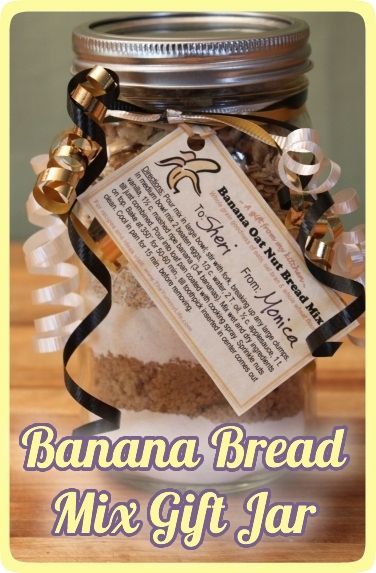 Banana Bread Mix Gift Jar
