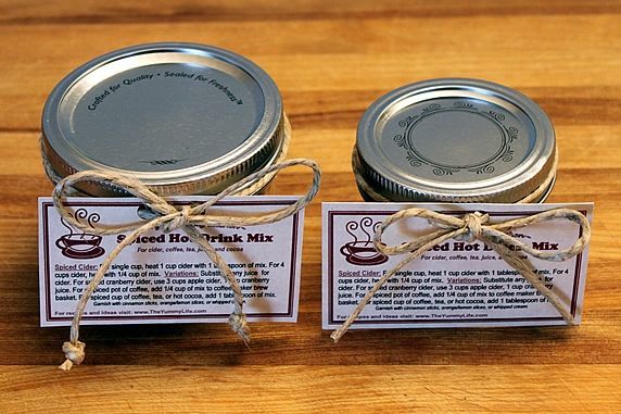 2 jars with tags