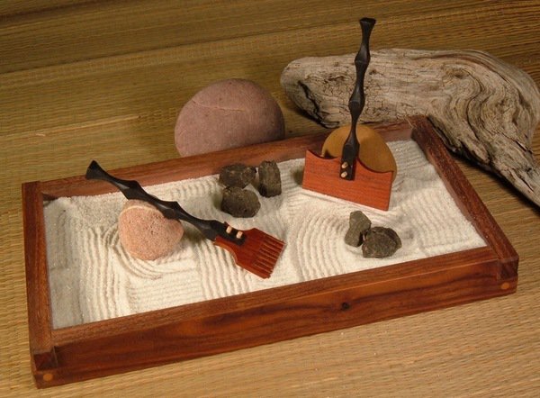 DIY tabletop zen garden ideas mini rock garden mini Japanese garden