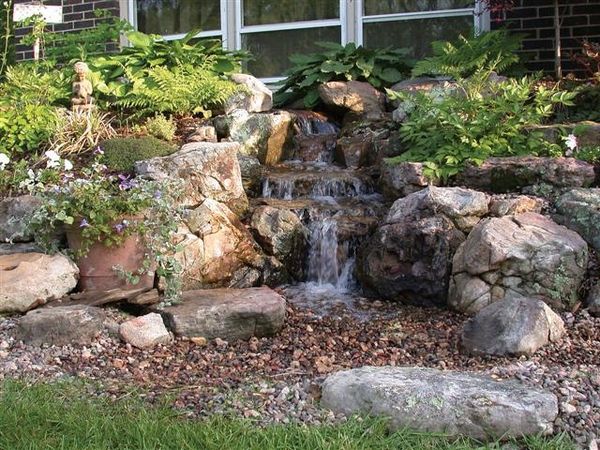 Diy pondless waterfall design ideas garden landscape rocks 