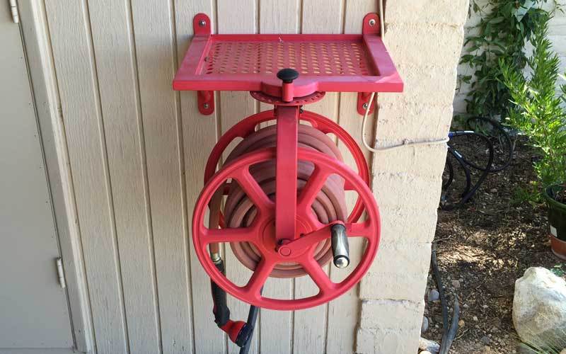 When properly installed, the Revolution hose reel is rock solid