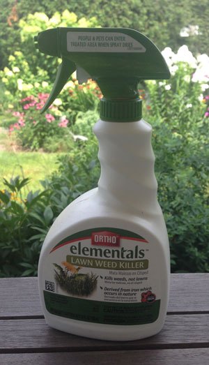 Ortho Elementals Lawn Weed Killer comes in a convenient spray bottle
