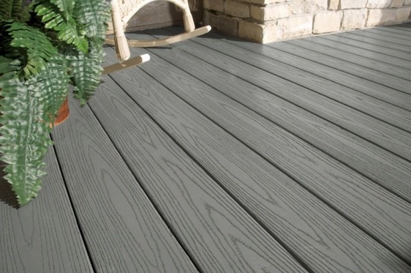 Plastic decking gray floorboards patio designs outdoor flooring