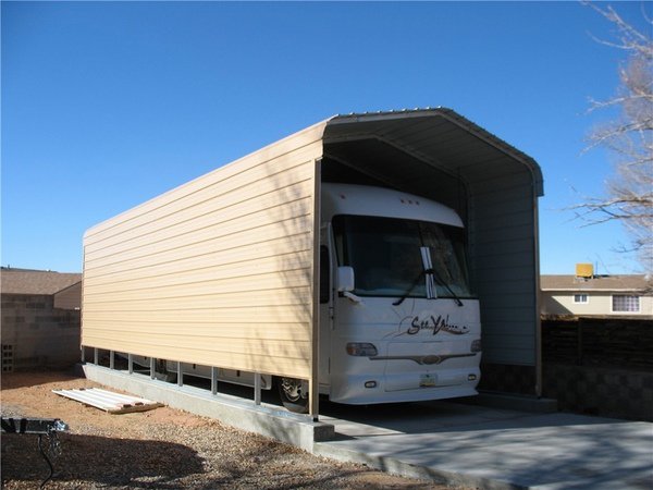 RV carports and shelters metal rv carport RV shelter
