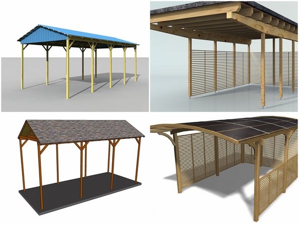 RV carports and shelters roof types rv construction 