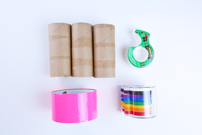 Make this fun recycled craft by turning cardboard tubes into a set of colorful toy blocks!