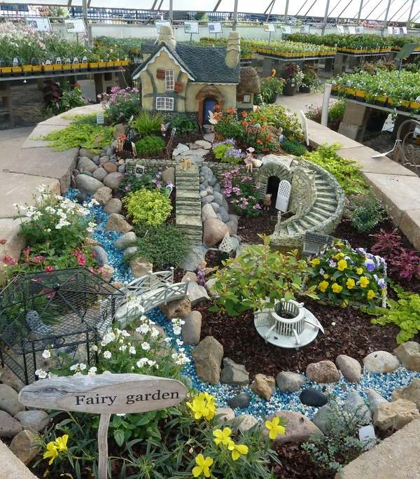 awesome fairy garden design houses brook bridge