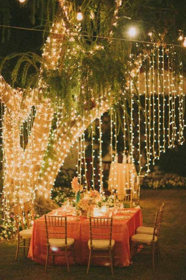 awesome garden party decoration tree lighting string lights