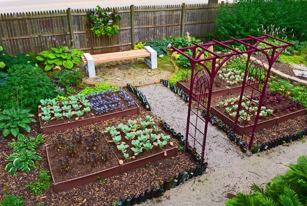 awesome vegetable garden design raised beds ideas pergola bench