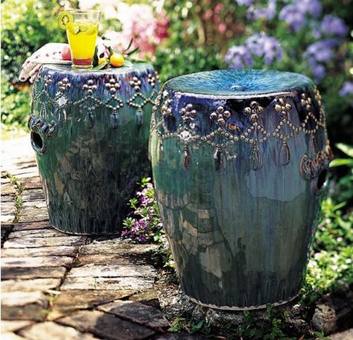 ceramic garden stool outdoor furniture ideas