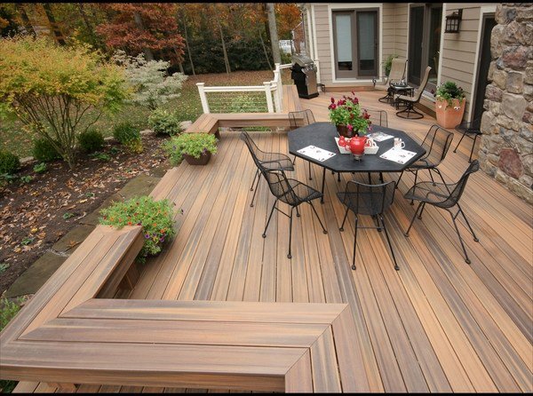 composite decking patio deck design ideas iron outdoor furniture
