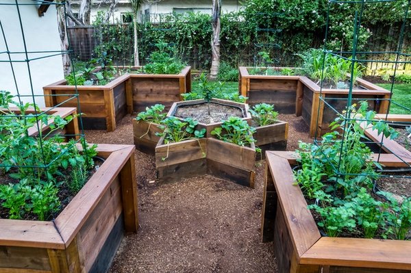 creative landscape ideas raised vegetable beds small garden design