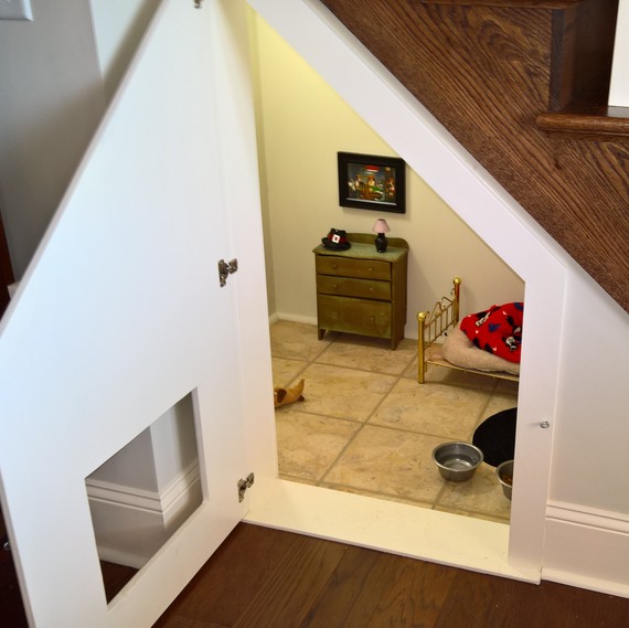 dog room under stairs