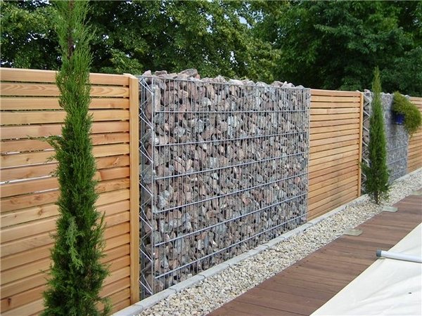 gabion wall design ideas garden fence privacy fence 