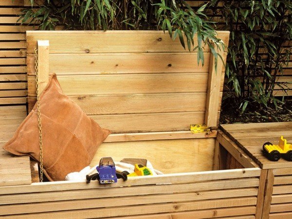 garden bench with storage space creative space saving garden storage 