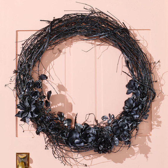 black magic halloween wreath