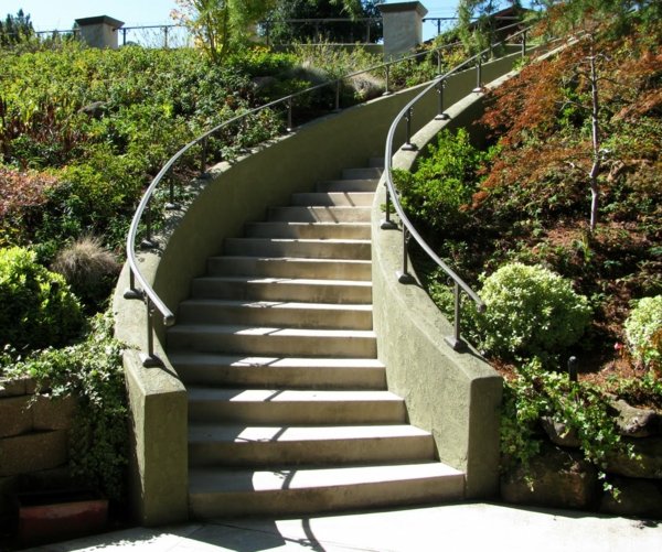 planting garden design ideas landscape stairway