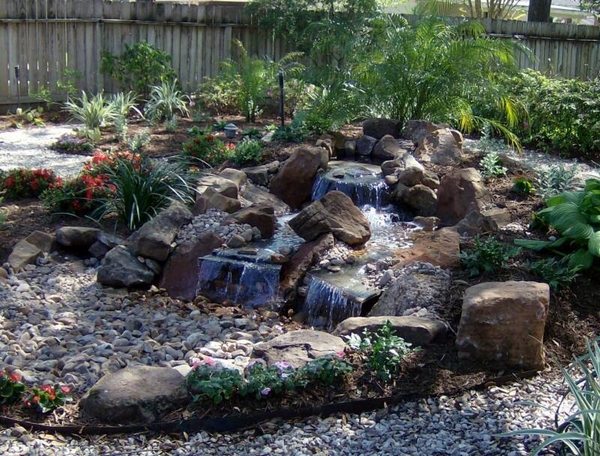 pondless waterfall design ideas garden decor ideas rocks pebbles