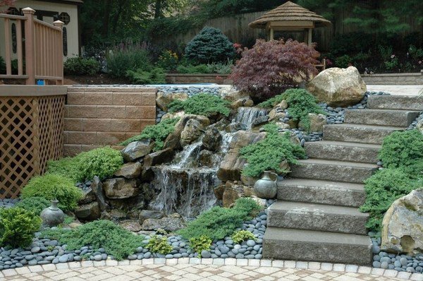 pondless waterfall design ideas garden water features garden decor