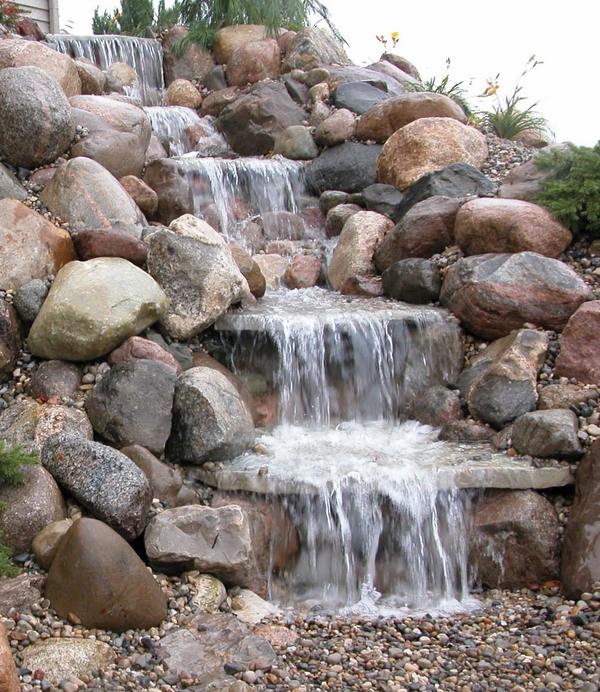 pondless waterfall design ideas water cascade 
