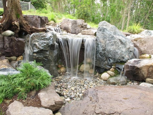 pondless waterfalls garden design ideas garden landscaping DIY garden decor