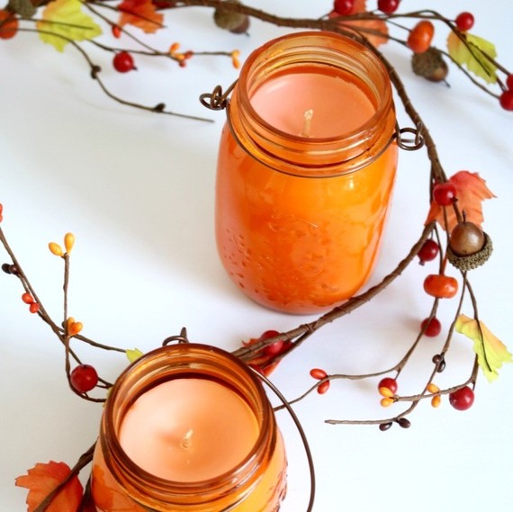 Make your own pumpkin spice candles with our easy tutorial.