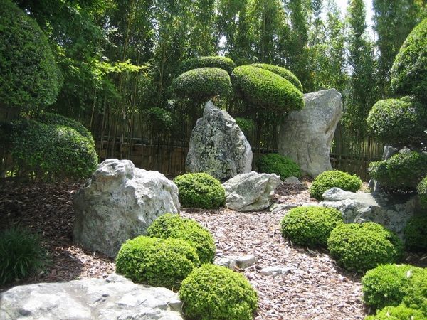 rock garden design ideas plants gravel Japanese style gardens