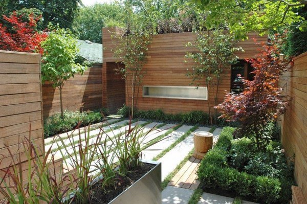 small backyard ideas wooden fence garden design ideas