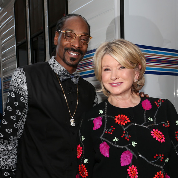 Snoop Dogg and Martha Stewart at the Comedy Central Roast of Justin Bieber.