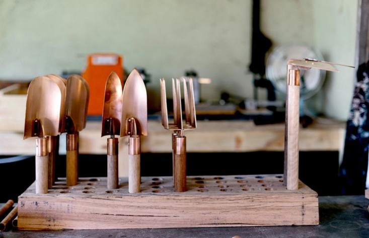 Stylish Copper Garden Tools Collection From Grafa