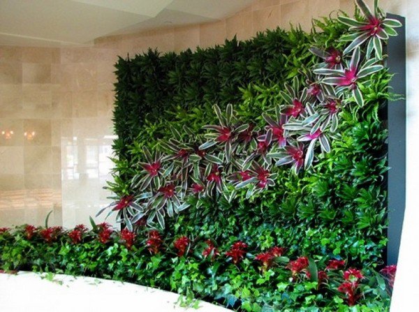 wall garden green wall interior decorating ideas plant composition