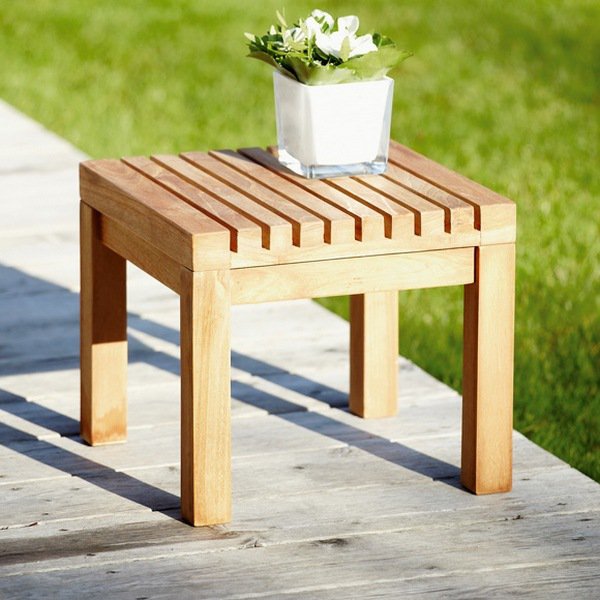 wooden garden stool patio furniture ideas