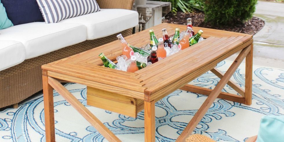 An Unique Outdoor Coffee Table Gets Cooler Garden Ideas